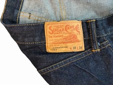 SUGAR CANE 1966 Men's Denim Jeans Selvege Japan 14 Oz. DARK WASH Size 38x36 NEW!