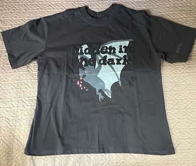 Broken Planet Hidden in the Dark Gray Men's Cotton Graphic Tee Size XL
