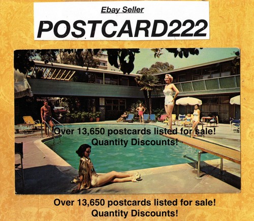 CA Los Angeles LA 1960s era vintage postcard CAVALIER HOTEL 10724 Wilshire Blvd