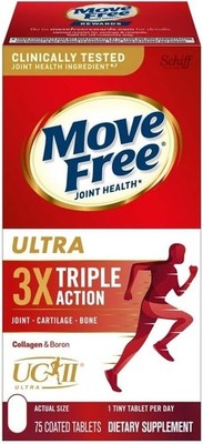 Schiff Move Free Ultra Triple Action 75 Tiny Tablets with UC II 07/28