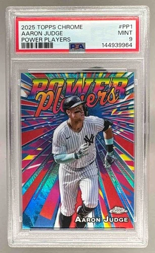 EL.222 Aaron Judge 2025 Topps Chrome #PP-1 Power Players PSA 9