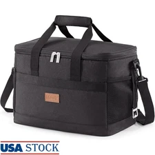 Large Insulated Cooler Bag Portable W/ Shoulder Strap Picnic Camping Hiking New