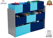 Delta Children Deluxe Multi-Bin Toy Organizer with Storage Bins, Greenguard Gold
