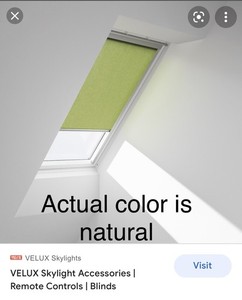NIB 2 VELUX Solar Powered Natural Light Filtering Blinds For Skylights w/ Remote
