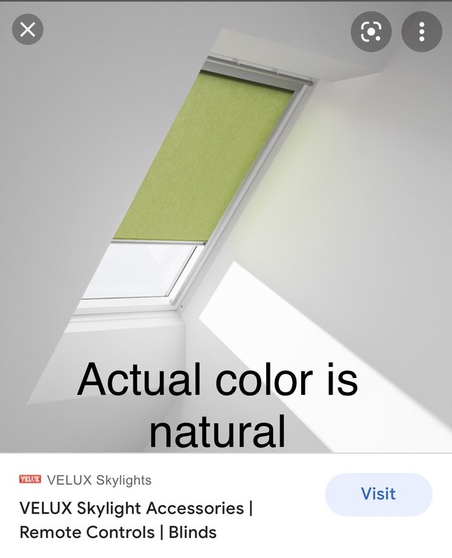 NIB 2 VELUX Solar Powered Natural Light Filtering Blinds For Skylights w/ Remote