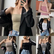 Women Seamless Backless Camisole Bralette Tube Top for Comfort and Style