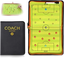 Soccer Coaching Board Soccer Coaches Clipboard Tactical Magnetic Board Kit,Porta