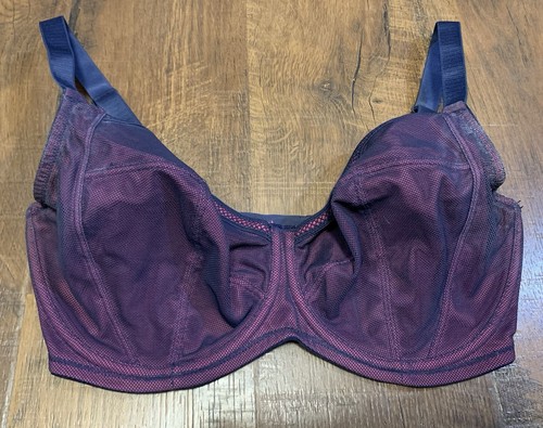 Bravissimo Georgia Mesh Bra In Pink/Navy 32GG | eBay