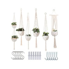 feedee Macrame Plant Hangers for Plants - 6 Pack Macromay Plant Han... Fast Ship