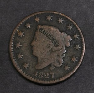1827 Coronet Head Large Cent ...............Lot  6072A