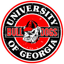 University of Georgia Vinyl Sticker/Decal  College Football -Bulldogs
