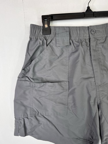 AFTCO Fishing Shorts Mens 34 Gray Nylon Outdoor Cargo Pockets Water Resistant - Picture 5 of 16