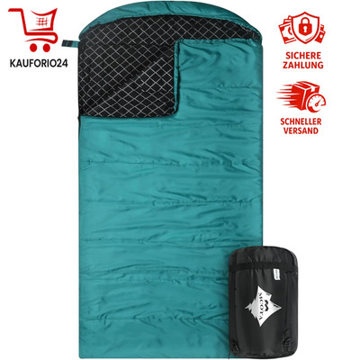 Schlafsack Baumwoll-Flanell 100% Baumwollfutter Camping Wandern 3-4 Jahreszeiten
