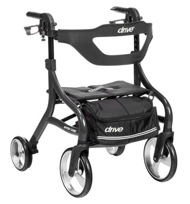 Drive Medical Nitro Sprint Hemi Rollator Walker Heavy Duty All-Terrain