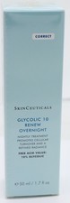 Skinceuticals 10% Glycolic 10 Renew Overnight Correct nuovo con scatola 50 ml / 1,7 oz sigillato