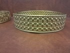 2 Vintage Brass Shade Rings For Slag Glass Shades/ Lighting — photo 3