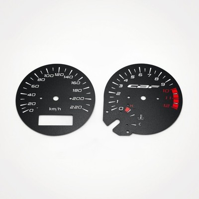 Honda CBF 500 KM/H Replacement Black Gauge Faces