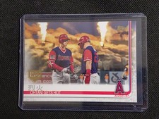 2019 Topps Series 1 Shohei Ohtani/Mike Trout Ohtani Gets Hot 150th SP Card # 367