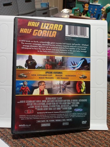 Zillafoot (DVD 2021) CREATURE FEATURE Half Lizard Half Gorilla Region Free - Imagen 4 de 4