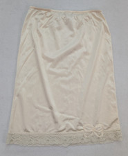 Mardor Vintage Women's Slip Skirt Size M Ivory Lace Trim Half Nylon