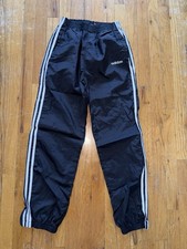 Vintage Adidas Nylon Pants Track Men s SMALL 80s Sweatpants Satin Shiny Retro