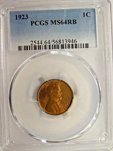 PCGS MS 64 Red Brown 1923 Lincoln Cent
