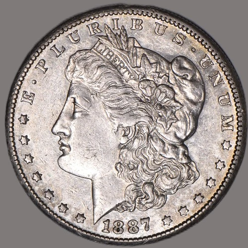1887-S Morgan Dollar; Nice AU