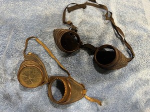 Antique 1930s Fur Lined Motorcycle Aviation Goggles Orange Vintage Amazon.com: Vintage Aviator Motorcycle Goggles, Anti-Fog  main image 4