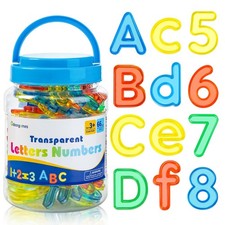 66 Pcs Translucent Letters and Numbers   Light Table Toys, Manipulatives and ...