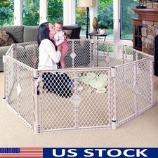 Indoor Outdoor Playpen Baby Toddler Portable Foldable Safety Play Yard 8 Panels