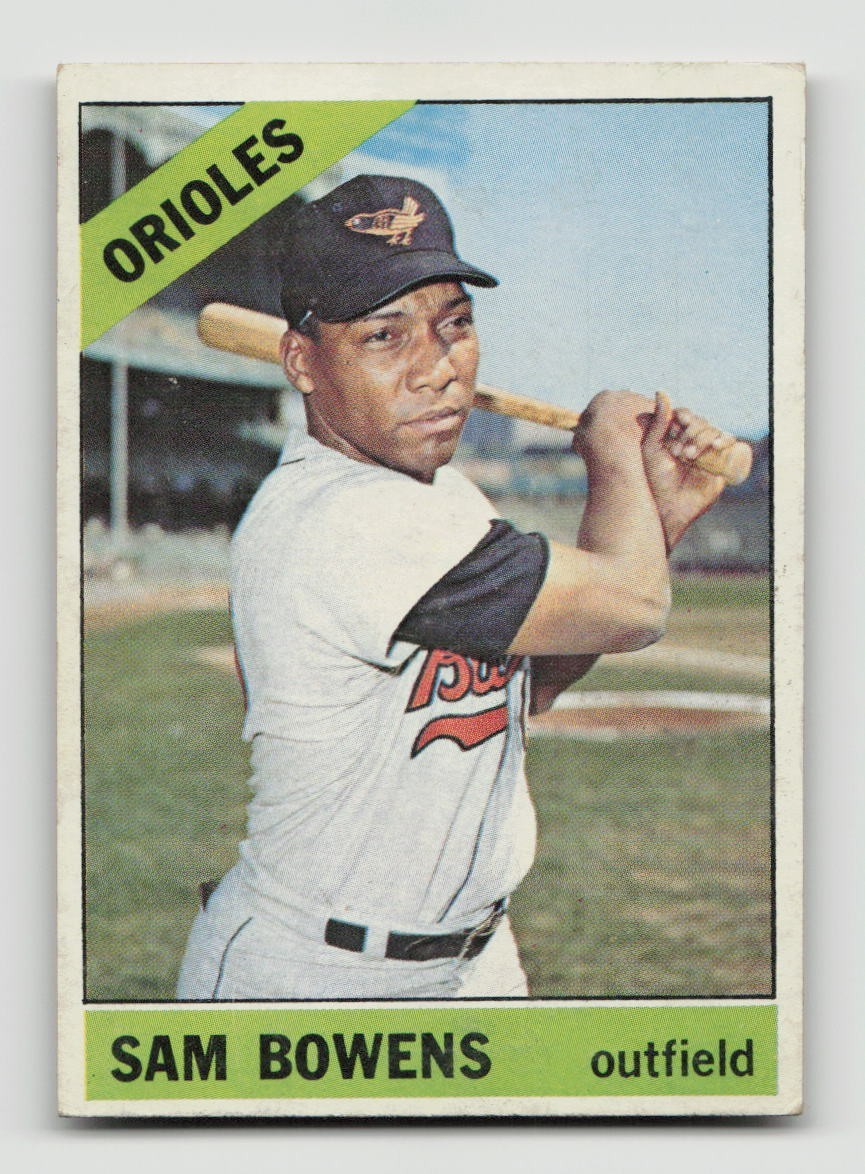 1966 TOPPS #412 SAM BOWENS EX *Hot Corner Vintage* B