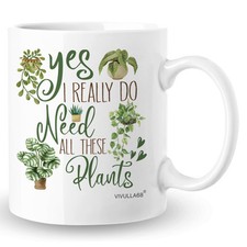 Plant Mug for Plant Lovers - Gardening Gifts for Women, Plant Lady Cup For Mo...