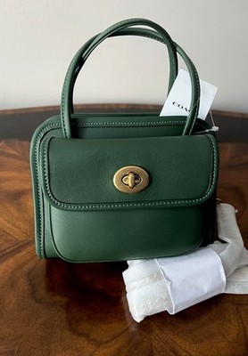 COACH Originals Hunter Green Glovetanned Leather Mini Safari