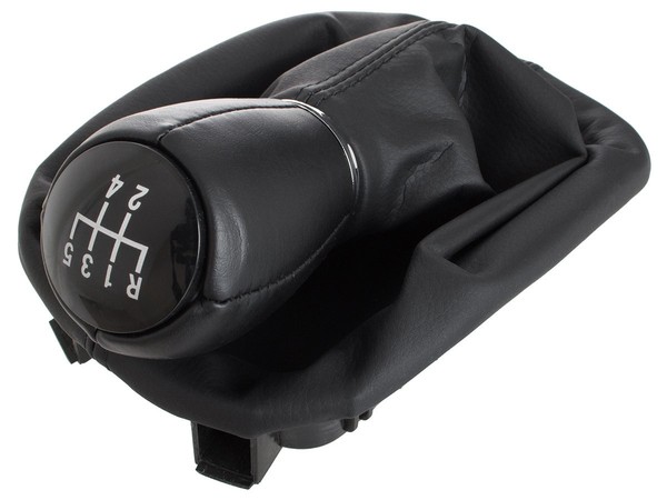 Seat Leon I 99-06 Schaltknauf Schwarz + Balg Mit Rahmen 5 GäNge-image