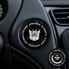 Push Start Button Cover, Engine Start Stop Button - B-Rotary-Autbott-Black2