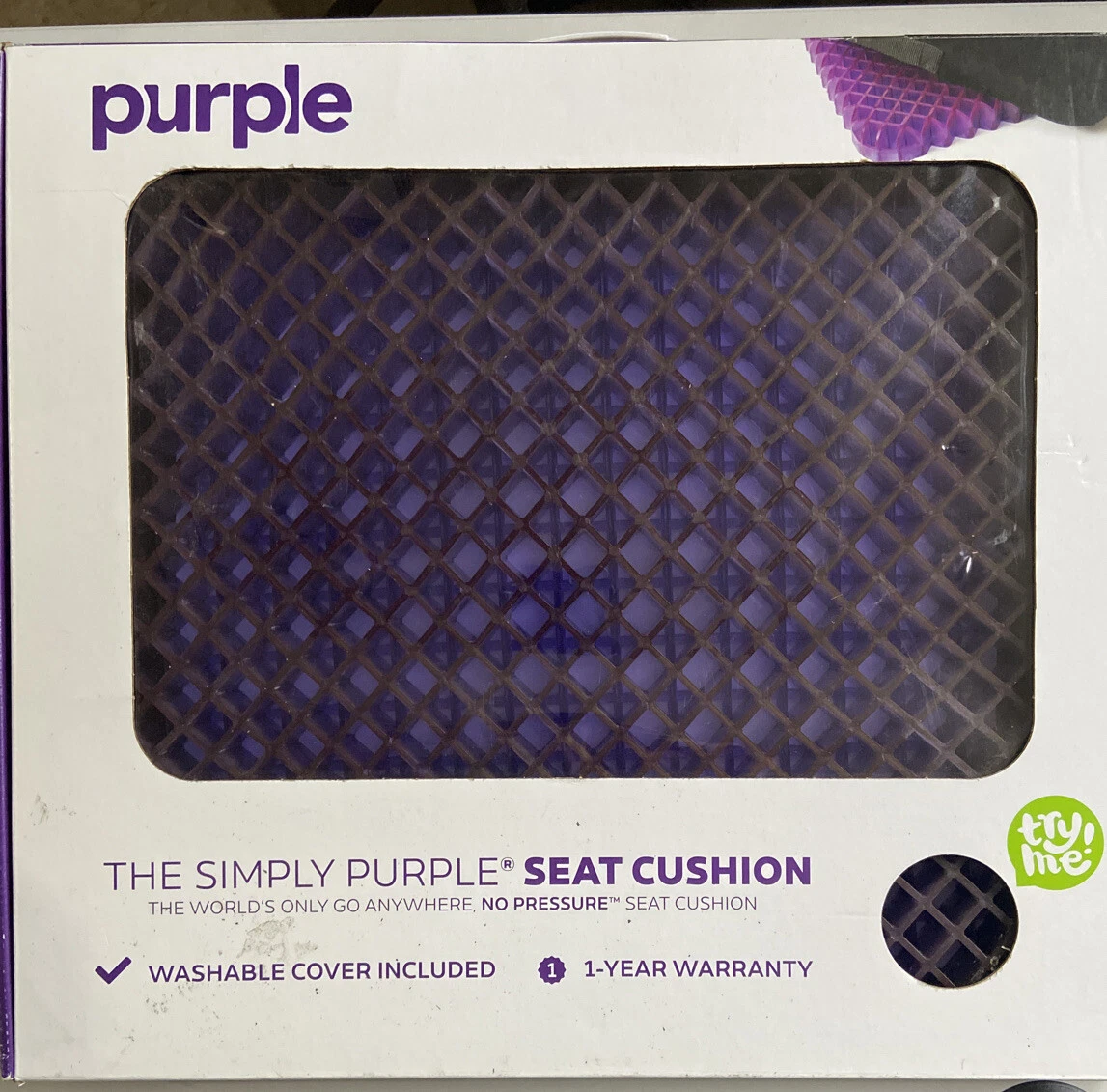 Purple Simply Seat Cushion