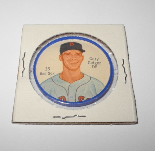 1962 Salada Baseball Pin Coin #38 Gary Geiger Boston Red Sox Near Mint
