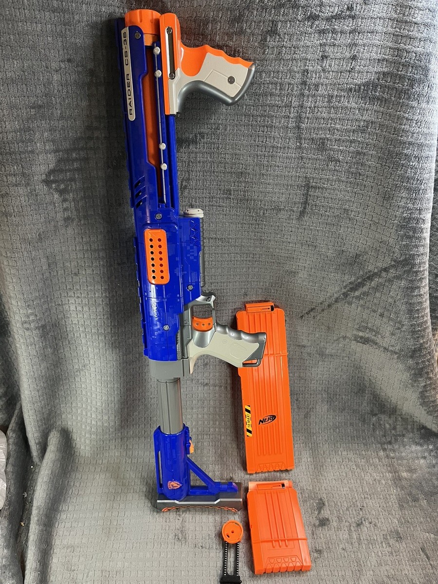 Nerf N-Strike Raider CS-35 Blaster Gun With 2 Ammo Clips | eBay