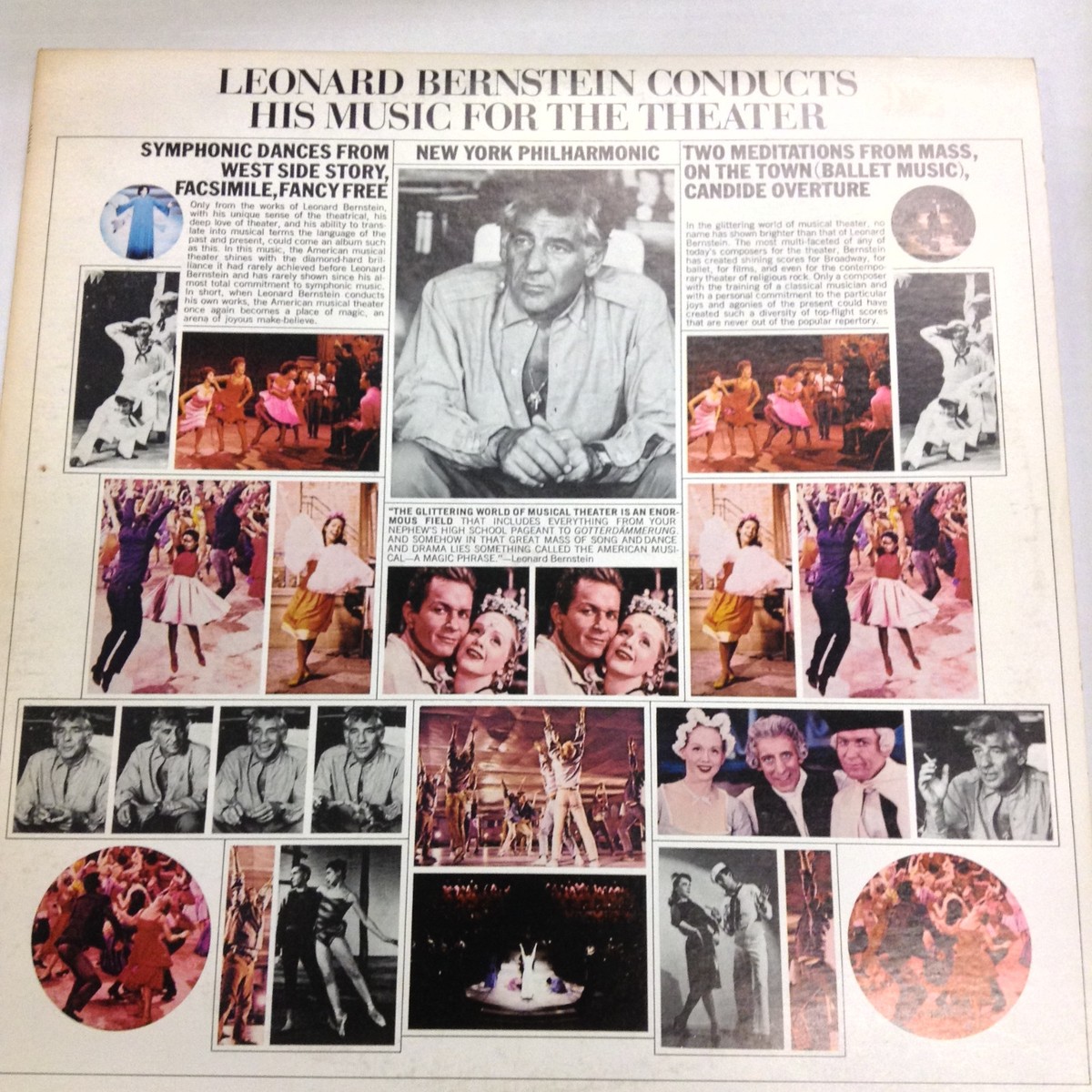 Leonard Bernstein Conducts His Music MG 32174 2 LP Set Columbia