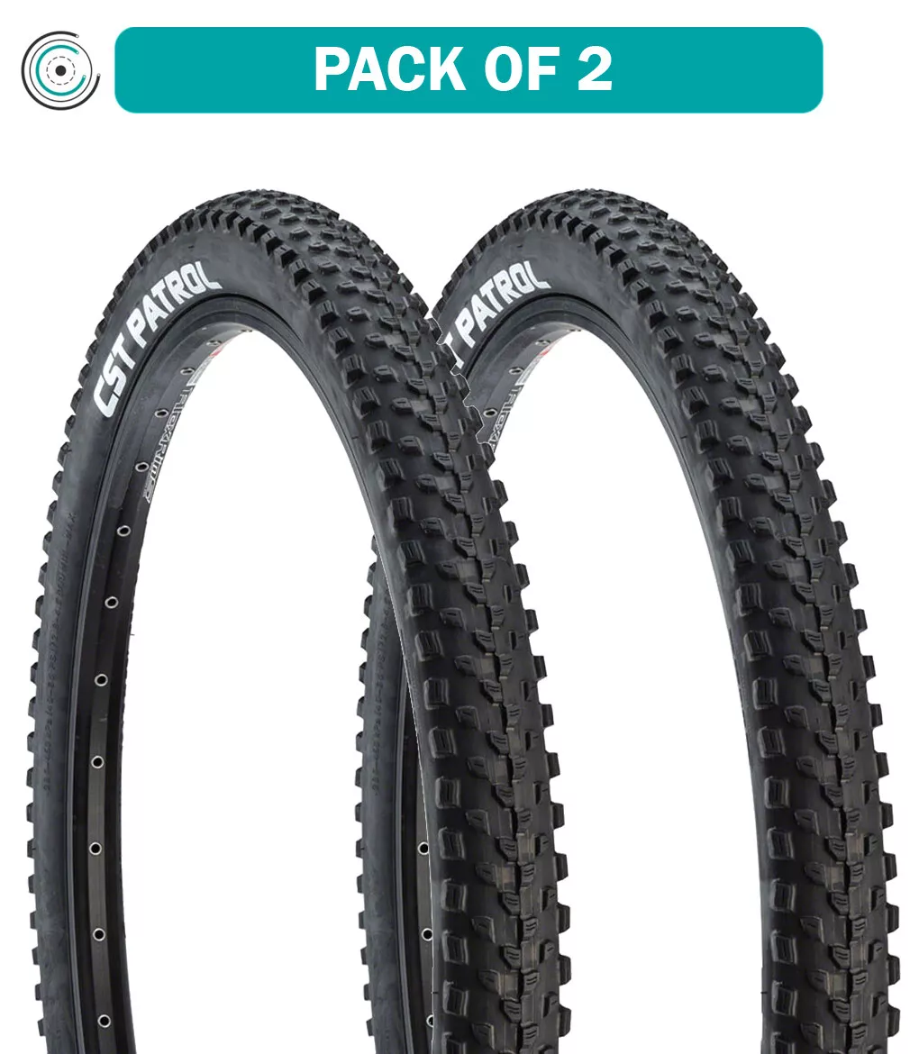 Pack of 2 CST Patrol Tire 29 x 2.25 Clincher Wire Black 27tpi