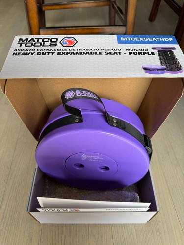 Matco Heavy-Duty Expandable Portable Seat Purple MTCEXSEATHDP - Picture 6 of 7