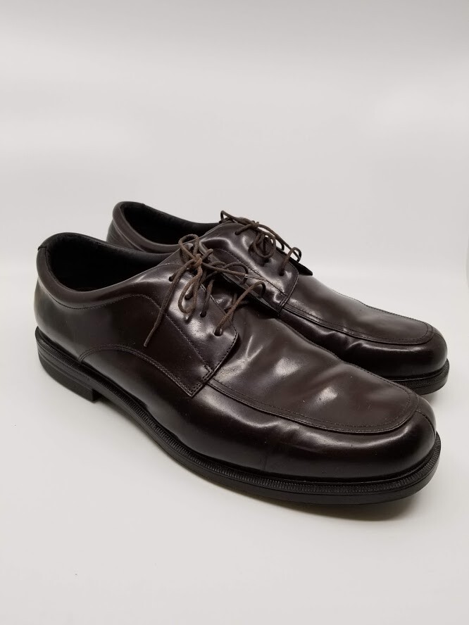 ROCKPORT Mens Dress Shoes Editorial Office Brown Leather 