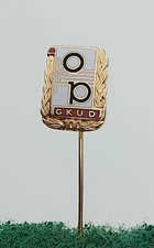 GKUD FOLKLORE SOCIETY musical ensemble, folklorique Croatia pin KASUN 1960s !
