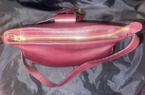 Authentic Tous Burgundy Genuine Leather Crossbody bag - Imagen 10 de 24