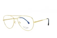 Paul Smith ANGUS V2 New Authentic Rx Frames Aviator 58-17-145 GOLD