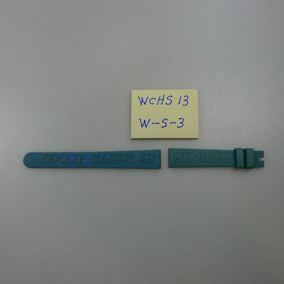 Chopard Watch Strap, Blue Rubber, Happy Sport, discolored