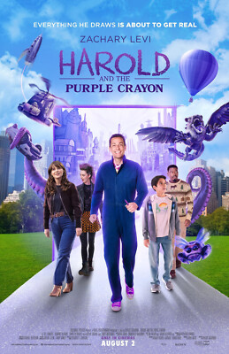 BB1803 Harold and the Purple Crayon Film 2024 Actors Movie Poster 11x17