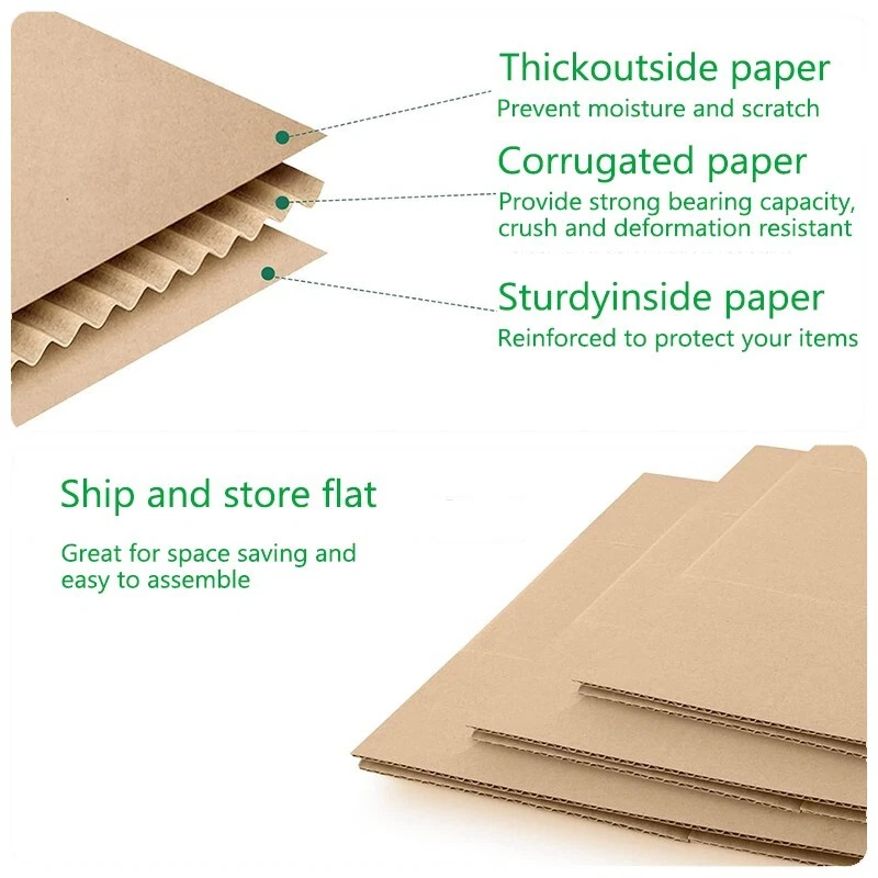 9x7x5 Shipping Box 10/20 Pack Corrugated Mailer Box for Small Business Packaging - Image 3 of 4