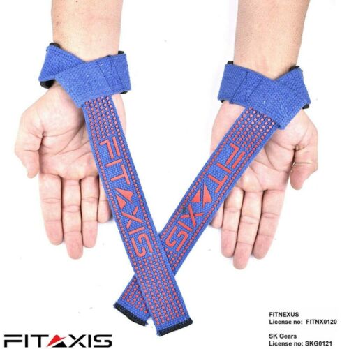 Cinghie Palestra Fitness Sollevamento Pesi Allenamento Polso Impugnatura Allenamento Potenza - Foto 2 di 11
