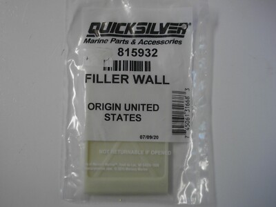 Mercury Marine Quicksilver MerCruiser 815932 Filler Wall OEM Alpha Sterndrive